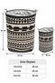 Foldable Canvas Fabric Laundry Basket 35X35X45 cm Toy and Dirty Laundry Basket Home Organizer - 6