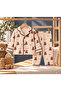 100% Cotton Teddy Bear Patterned Long Sleeve Buttoned Baby Pajama Set for Girls and Boys Unisex - 2