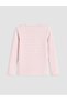 Alita City Lcw Kids Pink Embroidered Tight & Slim Long Sleeve Girls' T-Shirt with a Difference - 2