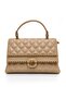 Mink Quilted Medium Size Women's Hand and Shoulder Bag