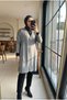 Women's Mercerized Jacquard Long Knitwear Tunic 85 cm - 2