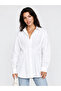 White Poplin Oversize Shirt - 2