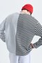 Double Color Striped Sweatshirt - 5