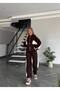 Women's Quality Modal Fabric Two-Piece Set with Sleeve and Buckle Detail