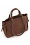 Women's Suede Wide Model Hand and Shoulder Bag - 3