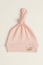 Unisex Baby 0-6 Months Car Emblem Detailed 100% Cotton Interlock Tie-Up Beanie Hat Set of 4 - 4
