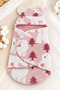 Polar Bear Patterned Hooded Plush Baby Swaddle with Ears, One Size, Soft - 2