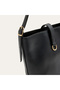 Women's Black Buckle Shoulder Bag - 3