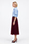 Pleated Lace Midi Skirt - 2