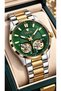 Green, 5 Atm, Automatic (Without Battery), Steel Case-Strap, in Stylish Gift Box, Men's Wristwatch - 2