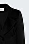 Fitted Velvet Jacket - Black - 6