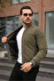 Quilted Lined Zippered Basic Bomber Coat