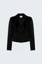 Fitted Velvet Jacket - Black - 5