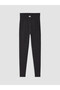 Two Mt Shop Quality Kappa Black Interlock Plain Standard & Regular Women's Sports Leggings - 2