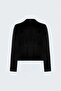 Fitted Velvet Jacket - Black - 7