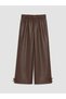 Regular Fit Girls' Leather Look Pants - 2