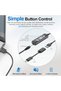سماعة رأس USB مع ميكروفون للكمبيوتر، سماعة أحادية الأذن للكمبيوتر مع خاصية إلغاء الضوضاء - 3