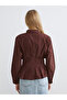 Two Mt Shop Quality Lcw Vision Brown Belted Women's Shirt - 4