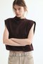 Pleated cotton top