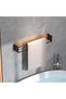Wall Mounted Towel Rack,Black Iron Frame Storage Holder - 4