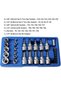 Tamper Proof Torx Bit Socket Set, Torx Driver Bits Tool, 29 Pcs Torx Star Bit Socket Set, Metric Hex - 7