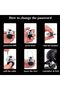 Combination Lock Cable Lock Padlock with 3 Digit Numeric Code, 80CM Extendable Cable, Heifer Shape, - 6