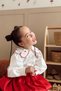 Collar Heart Detailed Girl's Shirt White - 4