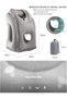 Inflatable Travel Pillow for Airplanes, Trains, Buses, Cars and Office. Stabilizes Posture, Prevents Neck Pain and Provides Relaxing Sleep on The go (Grey). - 2
