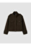 Esvab • Modern & Distinctive Stand Collar Loose Fit Women's Cashmere Jacket - 6