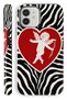 (Magsafe) iPhone 12 Zebra Heart Double Layer Shiny Protect Phone Case