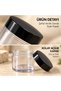 6 Pieces 30 ml Transparent Acrylic Cosmetic Jar with Black Lid Premium Cream Container - 4
