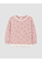 Esvab • Modern & Distinctive Zero Roba Collar Girls' Floral Sweatshirt