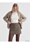 Esvab • Modern & Distinctive Belted Houndstooth Embroidered Mini Skirt with Shorts - 2