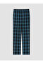Esvab • Modern & Distinctive Standard Fit Checkered Embroidered Men's Pajama Bottoms - 7