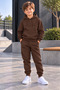 Boys' Hooded Rubberized Track Suit with Rubberized Legs
