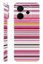 Xiaomi Redmi Note 14 Pink Lines Protect Slim Glossy Full Print Camera Protected Phone Case