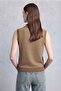 Women's Striped V-Neck Buttoned Relaxed Fit Knitwear Sweater - 4