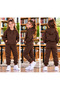 Girls' Hooded Rubberized Trackpants - 2