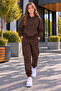 Girls' Hooded Rubberized Tracksuit Set