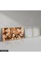 Coffee White Flower and Leaf One Piece Canvas - Canvas Art Print - 5