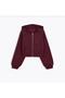 Sparkly Glittery Hooded Zippered Three-Thread Ribbed Raglan Sleeve Sweatshirt