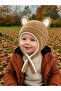 Cute Animal Fox Design Warm Neck-Hanging Children's Baby Plush Beanie - 4