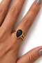 Cut Cat's Eye Gold Ring - 4