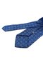 Blue Motif Pattern Classic Tie with Handkerchief Kk13998 - 3