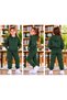 Girls' Hooded Rubberized Trackpants - 2