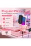 ميكروفون USB للألعاب، ميكروفون مكثف ديناميكي للبث والبودكاست، مزود بخاصية كتم الصوت السريع، مناسب للاستخدام على سطح المكتب - 4