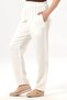 Elastic Waist, Double Side Pockets, Muslin Women'S/Men's Unisex Shalwar Trousers, Off-White Krkbyz - 8