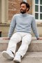 Men's Full-Length Winter Gray Fit Sweater - 6