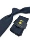 Green Navy Blue Dot Pattern Classic Tie with Handkerchief Kk14007 - 2