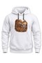 Deer Printed Hooded Sweatshirt Unisex Nature Themed Outdoor Hoodie